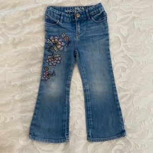 Baby gap embroidered jeans
